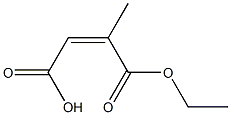 Citraconic acid hydrogen 1-ethyl ester Struktur