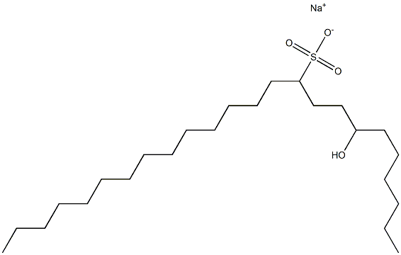 7-Hydroxytetracosane-10-sulfonic acid sodium salt Struktur