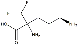 (5R)-2-(Difluoromethyl)-2,5-diaminohexanoic acid Struktur