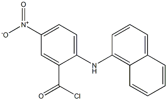 2-(1-Naphtylamino)-5-nitrobenzoyl chloride Struktur