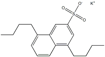 4,8-Dibutyl-2-naphthalenesulfonic acid potassium salt Struktur