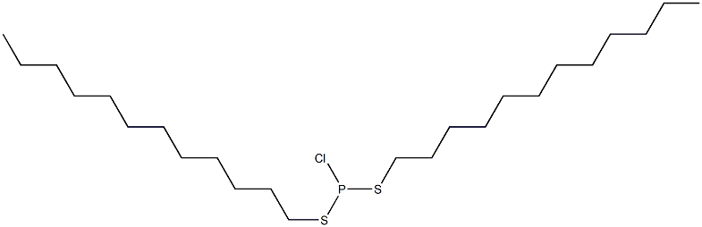 Chlorobis(dodecylthio)phosphine Struktur