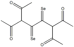 1,1,4,4-Tetraacetylbutane-2,3-diselone Struktur