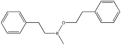 Methyl(2-phenylethyl)[(2-phenylethyl)oxy]borane Struktur