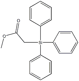 [Triphenylsilyl]acetic acid methyl ester Struktur