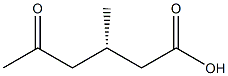 [S,(+)]-3-Methyl-5-oxohexanoic acid Struktur