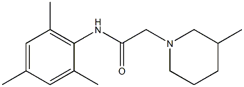 3-Methyl-N-(2,4,6-trimethylphenyl)-1-piperidineacetamide Struktur