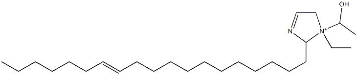 1-Ethyl-1-(1-hydroxyethyl)-2-(12-nonadecenyl)-3-imidazoline-1-ium Struktur