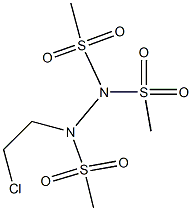 1-(2-Chloroethyl)-1,2,2-tris(methylsulfonyl)hydrazine Struktur