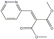 (3-Pyridazinylmethylene)malonic acid dimethyl ester Struktur