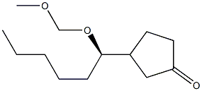 3-[(R)-1-(Methoxymethoxy)hexyl]cyclopentanone Struktur