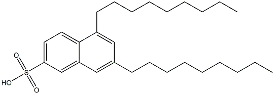 5,7-Dinonyl-2-naphthalenesulfonic acid Struktur