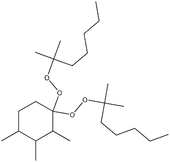 2,3,4-Trimethyl-1,1-bis(1,1-dimethylhexylperoxy)cyclohexane Struktur