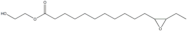 12,13-Epoxypentadecanoic acid 2-hydroxyethyl ester Struktur