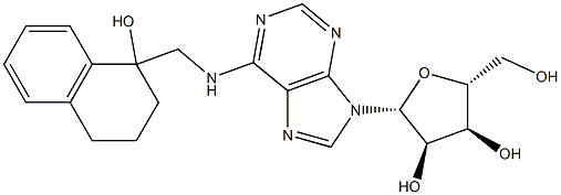 N-[[(1,2,3,4-Tetrahydro-1-hydroxynaphthalen)-1-yl]methyl]adenosine Struktur