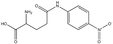 2-Amino-5-[(4-nitrophenyl)amino]-5-oxopentanoic acid Struktur