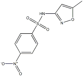 N-(5-Methylisoxazol-3-yl)-4-nitrobenzenesulfonamide Struktur