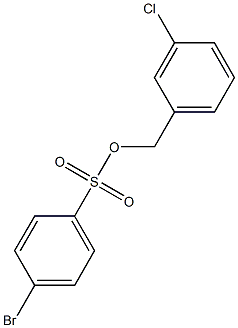 4-Bromobenzenesulfonic acid 3-chlorobenzyl ester Struktur