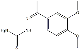 1-[1-(3,4-Dimethoxyphenyl)ethylidene]thiosemicarbazide Struktur