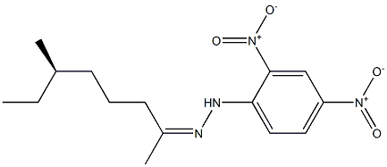 [R,(-)]-6-Methyl-2-octanone 2,4-dinitrophenylhydrazone Struktur