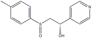 (1S)-1-(4-Pyridyl)-2-(p-tolyl)sulfinylethanol Struktur