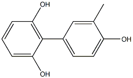 3'-Methyl-1,1'-biphenyl-2,4',6-triol Struktur