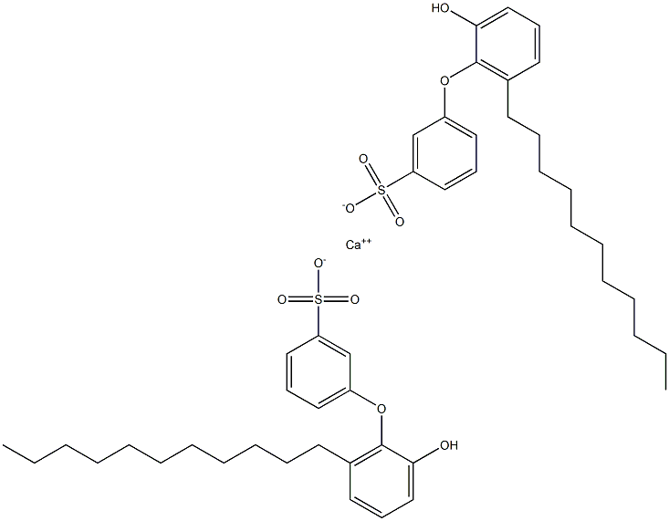 Bis(2'-hydroxy-6'-undecyl[oxybisbenzene]-3-sulfonic acid)calcium salt Struktur