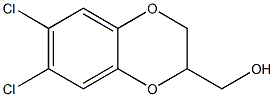 6,7-Dichloro-1,4-benzodioxane-2-methanol Struktur