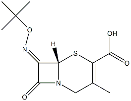 7-[(Z)-(tert-Butyloxy)imino]-3-methylcepham-3-ene-4-carboxylic acid Struktur