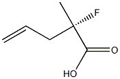 (2S)-2-Fluoro-2-methyl-4-pentenoic acid Struktur