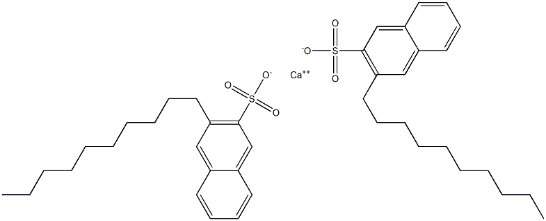 Bis(3-decyl-2-naphthalenesulfonic acid)calcium salt Struktur