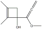 1-(1-Methoxy-1,2-propadienyl)-2,3-dimethyl-2-cyclobuten-1-ol Struktur