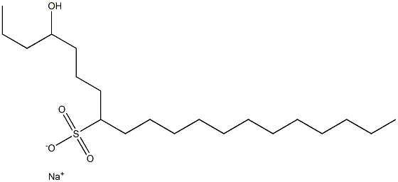 4-Hydroxyicosane-8-sulfonic acid sodium salt Struktur