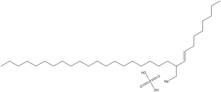 Sulfuric acid 2-(1-nonenyl)docosyl=sodium ester salt Struktur