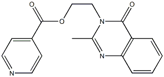 2-Methyl-3,4-dihydro-4-oxoquinazoline-3-ethanol isonicotinate Struktur