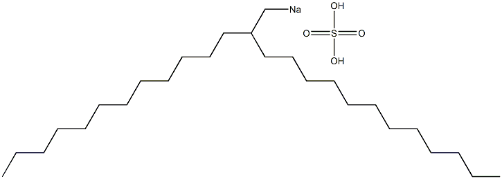 Sulfuric acid 2-dodecyltetradecyl=sodium salt Struktur