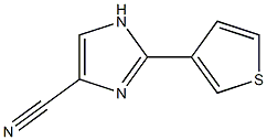 2-(Thiophen-3-yl)-1H-imidazole-4-carbonitrile Struktur