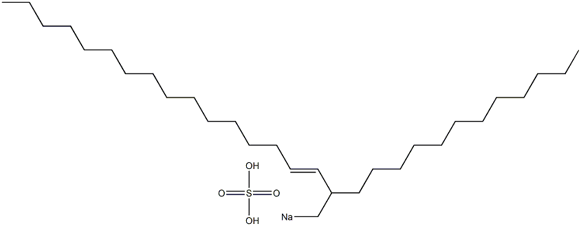 Sulfuric acid 2-dodecyl-3-octadecenyl=sodium ester salt Struktur