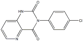 1,3-Dihydro-3-(4-chlorophenyl)pyrido[3,2-d]pyrimidine-2,4-dione Struktur