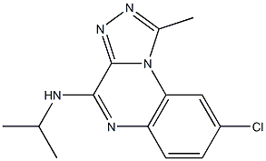 8-Chloro-4-isopropylamino-1-methyl[1,2,4]triazolo[4,3-a]quinoxaline Struktur