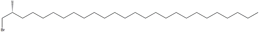 [R,(+)]-1-Bromo-2-methylhexacosane Struktur