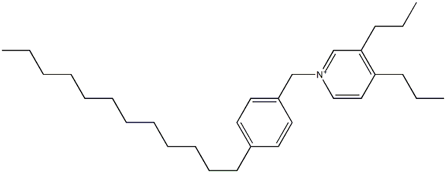 1-(4-Dodecylbenzyl)-3,4-dipropylpyridinium Struktur