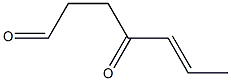 (E)-4-Oxo-5-heptenal Struktur