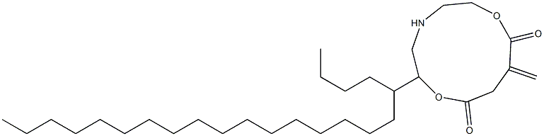 5-Docosyl-10-methylene-5-aza-2,8-dioxacycloundecane-1,9-dione Struktur