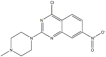 2-[4-Methyl-1-piperazinyl]-4-chloro-7-nitroquinazoline Struktur