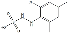 2-(2-Chloro-4,6-dimethylphenyl)hydrazinesulfonic acid Struktur