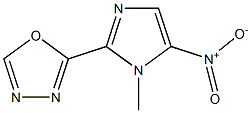 1-Methyl-5-nitro-2-(1,3,4-oxadiazol-2-yl)-1H-imidazole Struktur