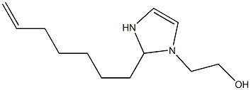 1-(2-Hydroxyethyl)-2-(6-heptenyl)-4-imidazoline Struktur