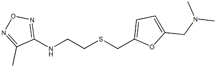 3-[[2-[[[5-[(Dimethylamino)methyl]furan-2-yl]methyl]thio]ethyl]amino]-4-methylfurazan Struktur