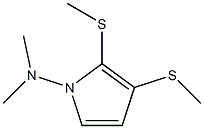 N,N-Dimethyl-2,3-bis(methylthio)-1H-pyrrol-1-amine Struktur